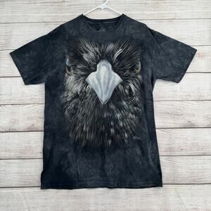 The Mountain Eagle Face Tie Dye T-Shirt Mens Large Gray Made in USA